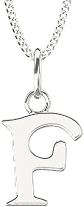 Aeon Jewellery Alphabet Initial Necklace | 925 Sterling Silver | Adjustable 16 - 18 Inch Silver Necklace | Polishing Cloth Included | Gifts for Birthdays & Special Occasions for Women