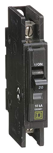 Unit Mount Circuit Breaker, QOU, Number of Poles 1, 20 Amps, 120/240VAC, Standard