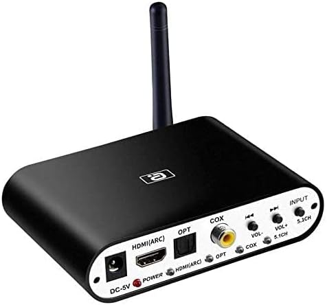 AYINO HDMI ARC Audio Extractor 5.1CH Audio Decoder Bluetooth 5.0 Receiver DAC Wireless Audio Adapter DAC DTS DA615H (ARC-DA615H)-EPL-515H.