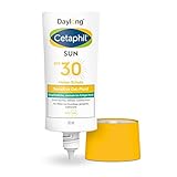 CETAPHIL SUN Sensitive Gel-Fluid SPF 30, 30ml, Sonnenschutz für empfindliche bis fettige, zu Sonnenallergie neigende Haut, Hochwirksame Sonnencreme für das Gesicht, Frei von Parfüm und Emulgatoren