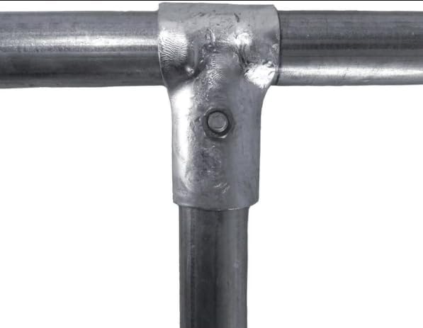 Fence T Clamp Galvanized Steel End Rail Clamps 1-3/8" x 1-3/8" (Set of 6) thumbnail