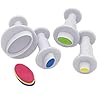 4-Pieces DIY Cake Plunger Cutter Molds Sugarcraft Cake Decorating, Oval by MERRY BIRD