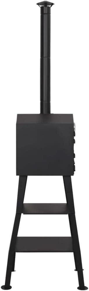 Outdoor Pizza Oven Charcoal Fired with 2 Fireclay Stones, Portable Outside Stainless Steel Pizza Grill, Professional Outdoor Pizza Oven Pizza Maker or Pizzas Bread Cakes or Pies (Style B)