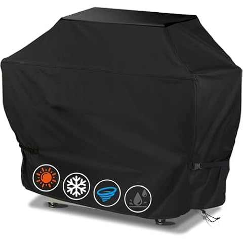 Demiwise 58 inch Grill Cover for Outdoor Grill,Upgraded Adjustable Buckle and Drawstring,Waterproof, Anti-UV, Rip-Proo,Suitable for Most Grills Cover