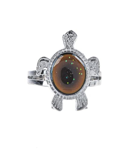Ganz Turtle Mood Rings in a Basket, Zinc
