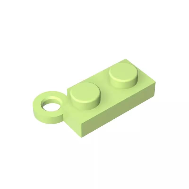 Gobricks 2429 Hinge Hinge Plate 1x4 Swivel Base 50 Pieces GDS-807 Compatible with Lego Building Blocks Color:Yellowish Green — image 1