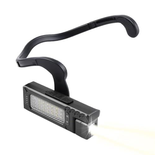 Qidures Linternas Frontales Para Senderismo Para Adultos,Linterna Para Jogging Llevada En La Oreja | Linterna Recargable LED para Camping Caza Senderismo Correr Unisex Adultos Actividades Exteriores