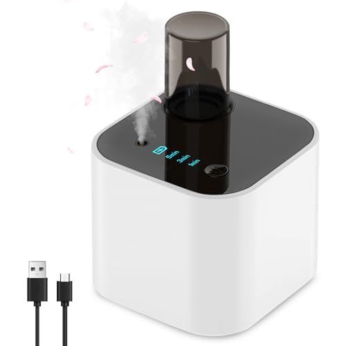GOMETY Difusor sin agua para aceites esenciales, 3 modos, difusor de aroma inalámbrico, batería recargable por USB, mini ambientador para coche, ambientador de habitación, difusor cíclico de fragancia