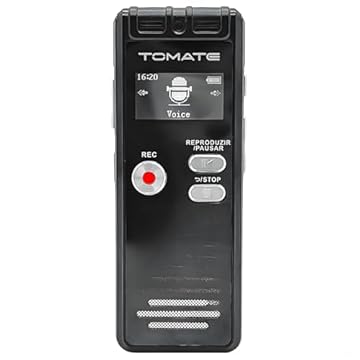Gravador de Voz Digital Portátil 8GB Áudio Claro e Alta Sensibilidade Bateria de Longa Duração Reprodução Integrada Para Aulas, Reuniões e Entrevistas