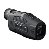 Onchdbfhuu Monokular für Den Tag- und Nachtgebrauch, 1080P-Infrarot-Nachtsichtgerät, 5-Facher Digitalzoom, Foto-Video-Funktion, 300 M Sichtweite