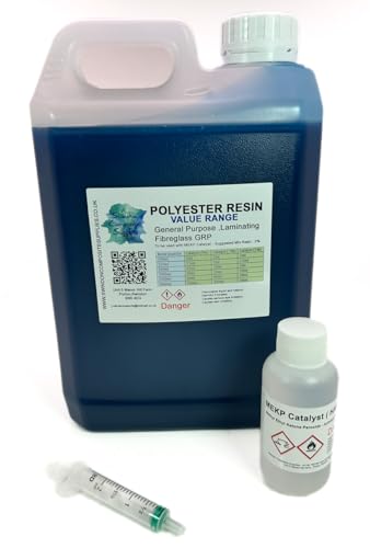 Swindon Composite Supplies : Fibreglass Resin Polyester Value - GRP Roofing Ponds Laminating (5.0 Kilograms)