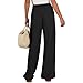 HJYUZP Your The Orders Black Linen Pants Women Cotton Flowy Loose Lounge Womans Pants Fashion Vacation Wide Leg Maternity Clothing Light Beach Palazzo Pant Boho Dressy Cute Dress Trouser