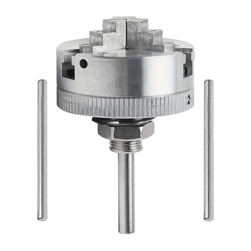 tulahkomen Mini mandril de torno, torno de madera pequeño de 3 mandíbulas, accesorios de taladro de precisión autocentrante para taller industrial, fábrica de reparación de aficionados
