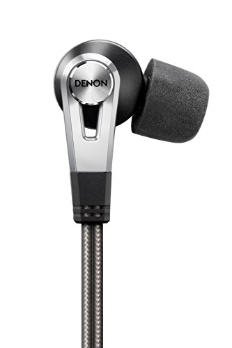 Denon AHC821BKE2 hochauflösender In-Ear Kopfhörer mit Metallgehäuse (12mm Treibergröße, OFC Kabel inkl. Geräuschdämpfung) schwarz
