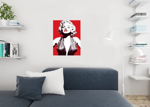 Marilyn Monroe Red Pop Art Lips Movies Cool Wall Decor Art Print Poster 24X36 #TOP4