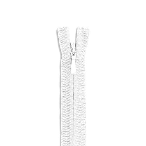 30 inch Invisible Zipper White Non Separating - #3 30"