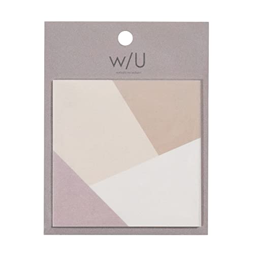 ナカバヤシ W/Uシリーズ スクエア付箋 75x75mm/20枚 ブラウン WU-FSTL-1