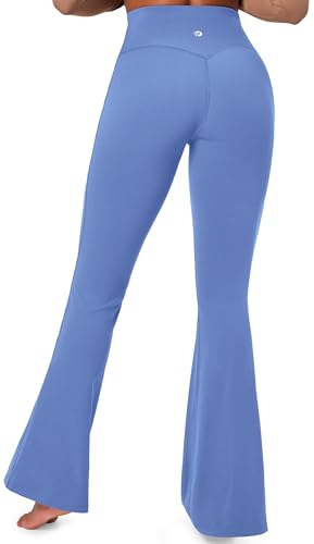 IUGA Flare Leggings for Women Tummy Control Flared Leggings No Front Seam Yoga Pants Women High Waisted Workout Bell Bottoms2