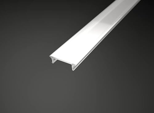 Cache de 2 m mat pour profilé LED en aluminium - Dissipateur thermique pour bandes LED (cache 2 m, mat) Cover