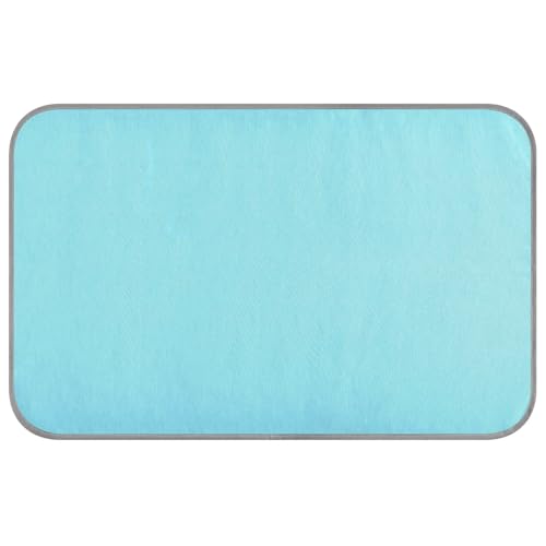 EtherSpher Blue Summer cat Cooling mat Self Cooling ice pad for Bunny Outside cat Foldable Mantas frías para Perros M