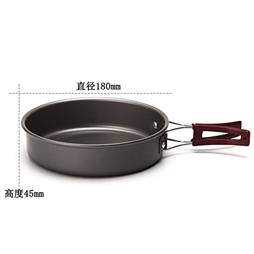 Poêle de camping multifonction en aluminium noir pour feu de camp et pique-nique - 4