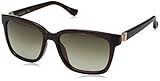 Calvin Klein Women's CK3190S Square Sunglasses, Chocolate/Green, 54 mm