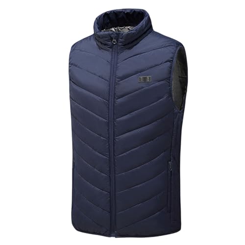 Image of Heated Vest Women and Men USB Rechargeable Heated Vests Stand Collar Packable down Puffer Heating Vest Outerwear