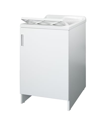 Negrari, Lavatoio Lavapanni in Nobilitato in kit di montaggio, Vasca Resistente agli acidi di uso comune, Kit di scarico incluso, Interno, L45 x P50 x H85 cm, Bianco