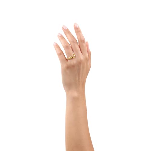 s.Oliver Ring Edelstahl Damen Ringe, Gold, Kommt in Schmuck Geschenk Box – Ansicht 3