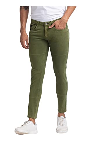 Image of Spykar Men's Mid Rise Slim Trousers