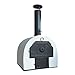 Produktbild acerto 40239 Steinbackofen für den Garten, 62x62cm * Doppelkammer * Schamottstein * Gedämmter Gartenbackofen | Mobiler Holzbackofen, Pizzaofen für draußen | Outdoor Flammkuchen-Ofen, Brot-Backofen