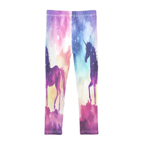 Toddler Girls Leggings Printed Yoga Pants Leggings Unicorn Standing Rainbow for Kids2