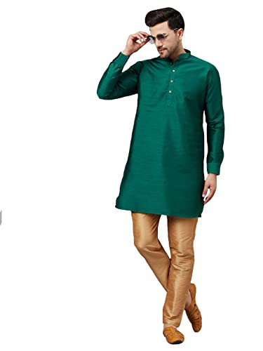 Image of VM Men's Silk Blend Kurta Pyjama Set