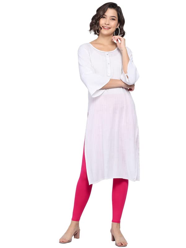 Image of NGT Super Cotton (Pack of 3) Ankle Length Leggings for Women and Girls.