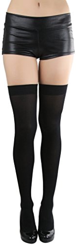 Image of ToBeInStyle Women's Back Satin Bow Thigh Hi