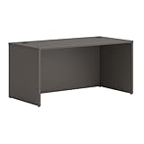 HON MOD Executive Desk 60-Inch Large Computer Desk Shell, Thick Wooden Laminate, Modern Table with Cord Management, 60' W x 30' D x 29' H, Slate Teak