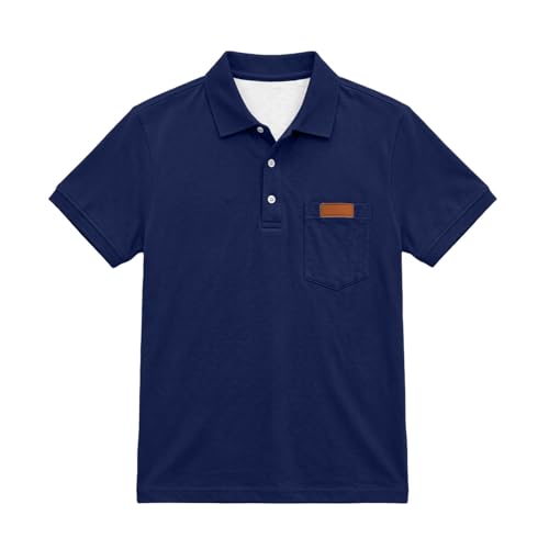 NATHGAM Boys and Girls Uniform Shirts Athletic Pique Polos School Clothes