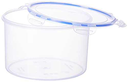Image of ARISTO Lock & Fresh 1020 Plastic Storage Container For Storing grains, pulses, rice, wheat etc - 3800 ML, Transparent Clear, large (LOCK&FRESH1020) (22(D) x 14.5 CM)