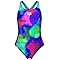 arena Maillot de Bain Performance Spray Paint Swim Pro Back pour Filles