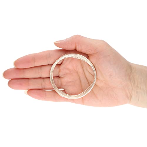 The Beadsmith Half-Round Craft Wire - Wire Elements - Soft Temper - 21 Gauge, 4 Yard Coil - Silver Color - Beading Wire Used For Jewelry Making, Wire Wrapping, And Other Diy Arts & Crafts #TOP4