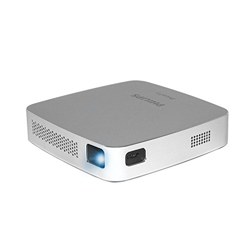 PHILIPS - PicoPix GO (PPX5110) | Projecteur Portable | Haut-parleur Intégré | Wi-Fi | Micro USB | RGB LED | Design Compact | Batterie Intégrée Rechargeable