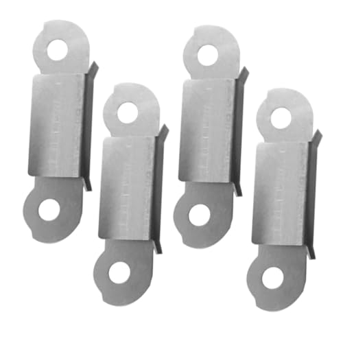 Hohopeti 4pcs Heated Bed Glass Clips for 3d Printer Metal Platform Retainer Clamp without Burrs Practical Fixing Tool fo