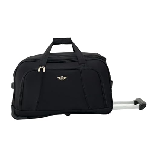 SANTINO, Sacola de Viagem Sardenha Pol 2 Rodas Santino G - NDS501G Cor: Preta