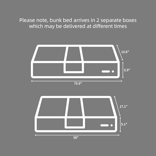 Image of Softa Full Over Full Bunk Bed with High Guardrail and Ladder,Wooden Bunk Bed with High Guardrail and Ladder for Kids, Teens, Dorm Rooms, and Guest Rooms,No Box Spring Needed,White