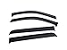 EGR 642951 tape-on window visors front and rear set dark smoke finish compatible with select Dodge Ram models