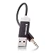Produktbild TUNAI Firefly Bluetooth Empfänger Adapter: Der kleinste Bluetooth Receiver der Welt mit einem 3,5mm AUX-Anschluss (Home-Pack, Pechschwarz)