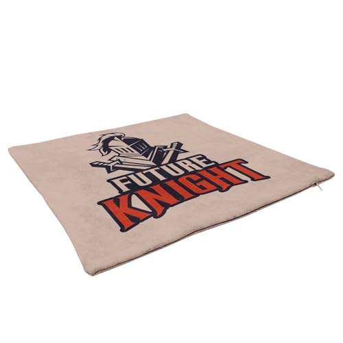 Coussin Future Knight Heroes camel 40x40 cm housse et garnissage