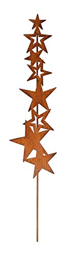 Manufaktur-Lichtbogen Rost Gartenstecker Sterne Edelrost Gartendeko aus Metal Cover