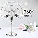 Lighted Makeup Mirror, 3000 mAh Rechargeable Double Sided Magnifying Vanity Mirror with 3 Colors, 1x/10x, 360° Rotation , Brightness Adjustable Magnification Cosmetic Light up Mirror, Women Gift