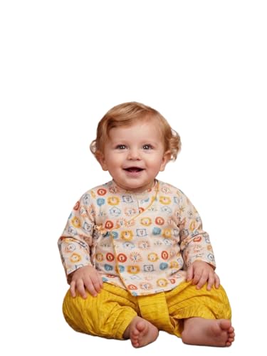 Ensemble kurta dhoti pour bébé garçon en pur coton confortable A.T.U.N.